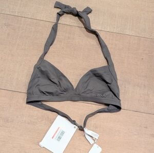 Eres Gray Vedette Duni Halter Bralette Bikini Top Size 14